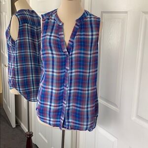 Brina & Em Arbor Split Neck Top S